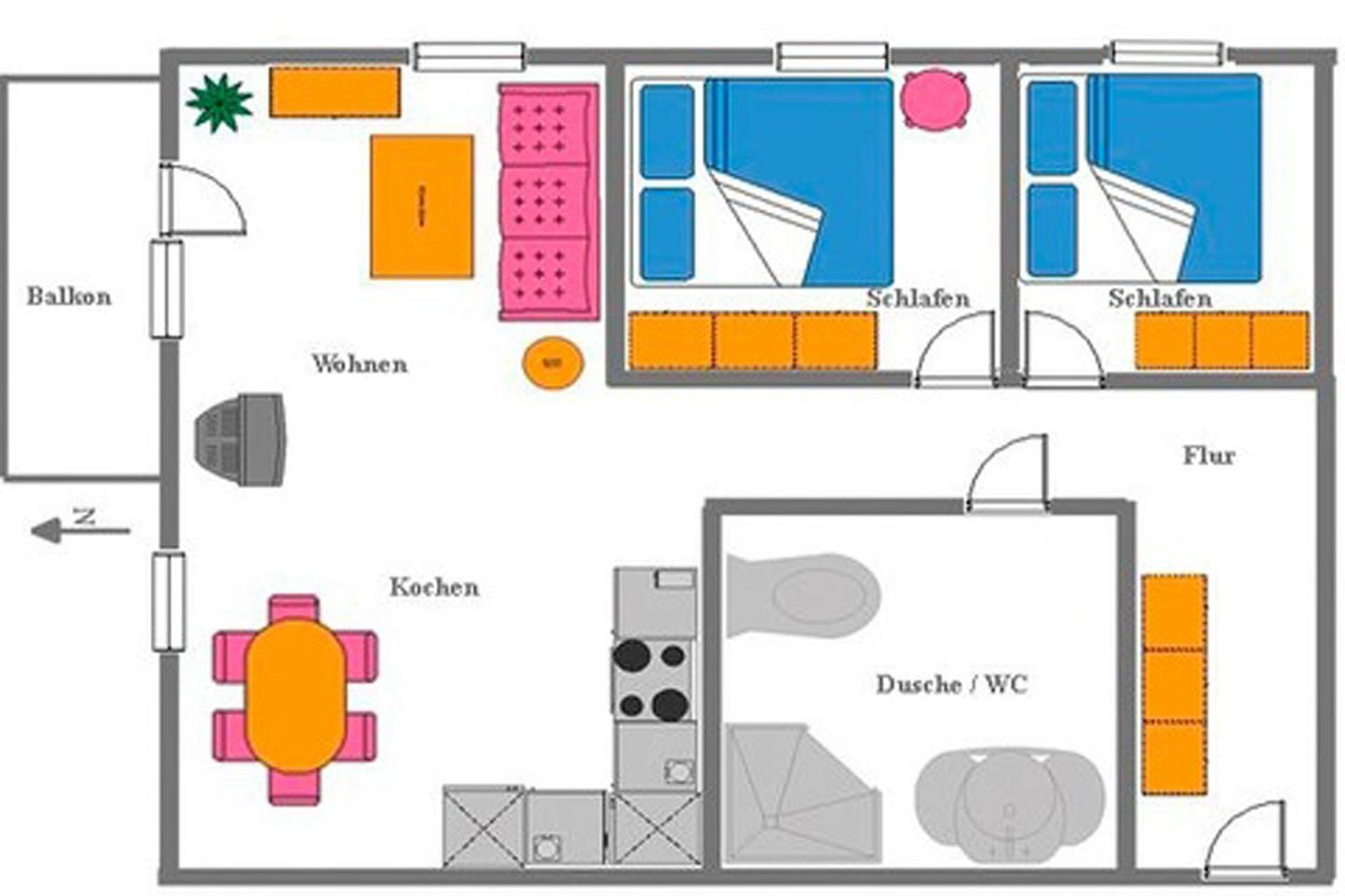 Residenz "Am Strand", Whg 8 Цингст Екстериор снимка